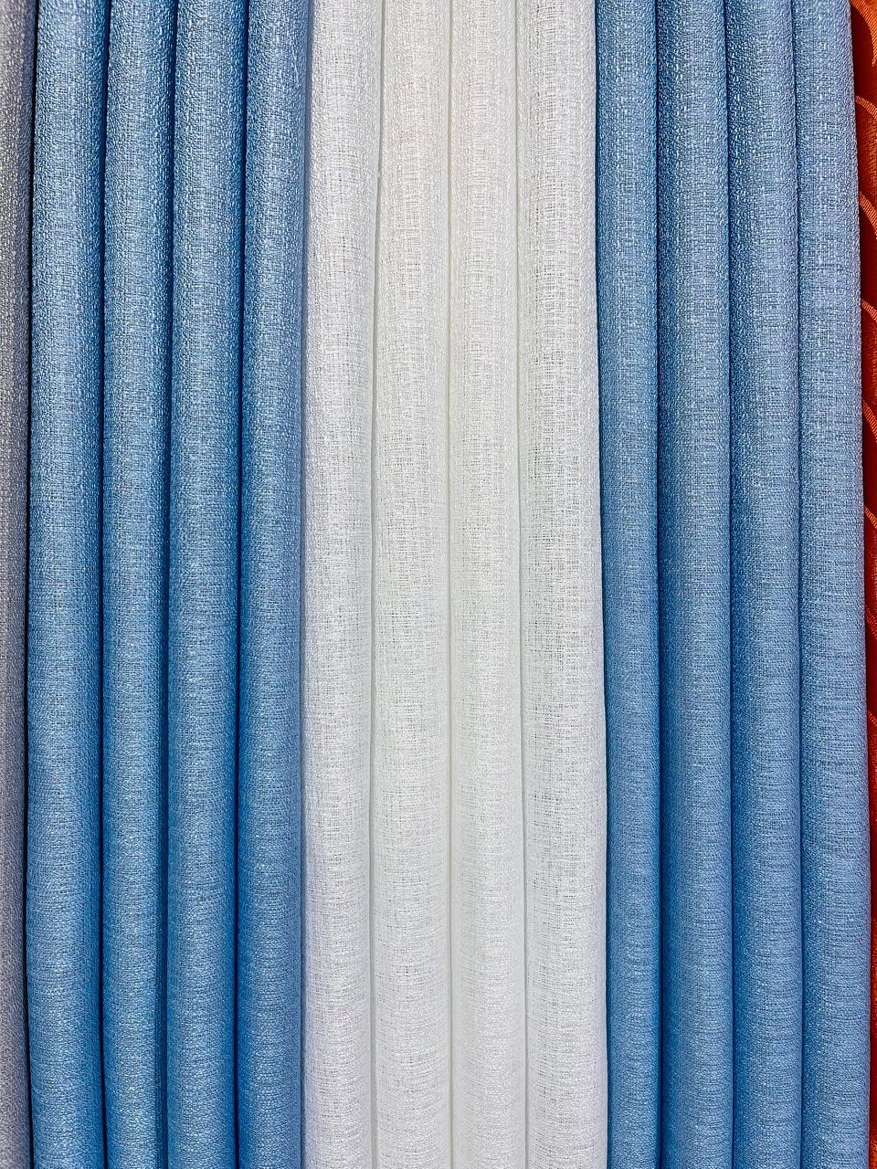 Rideaux Occultants 3 Pièces - Design Élégant avec Voilage Central