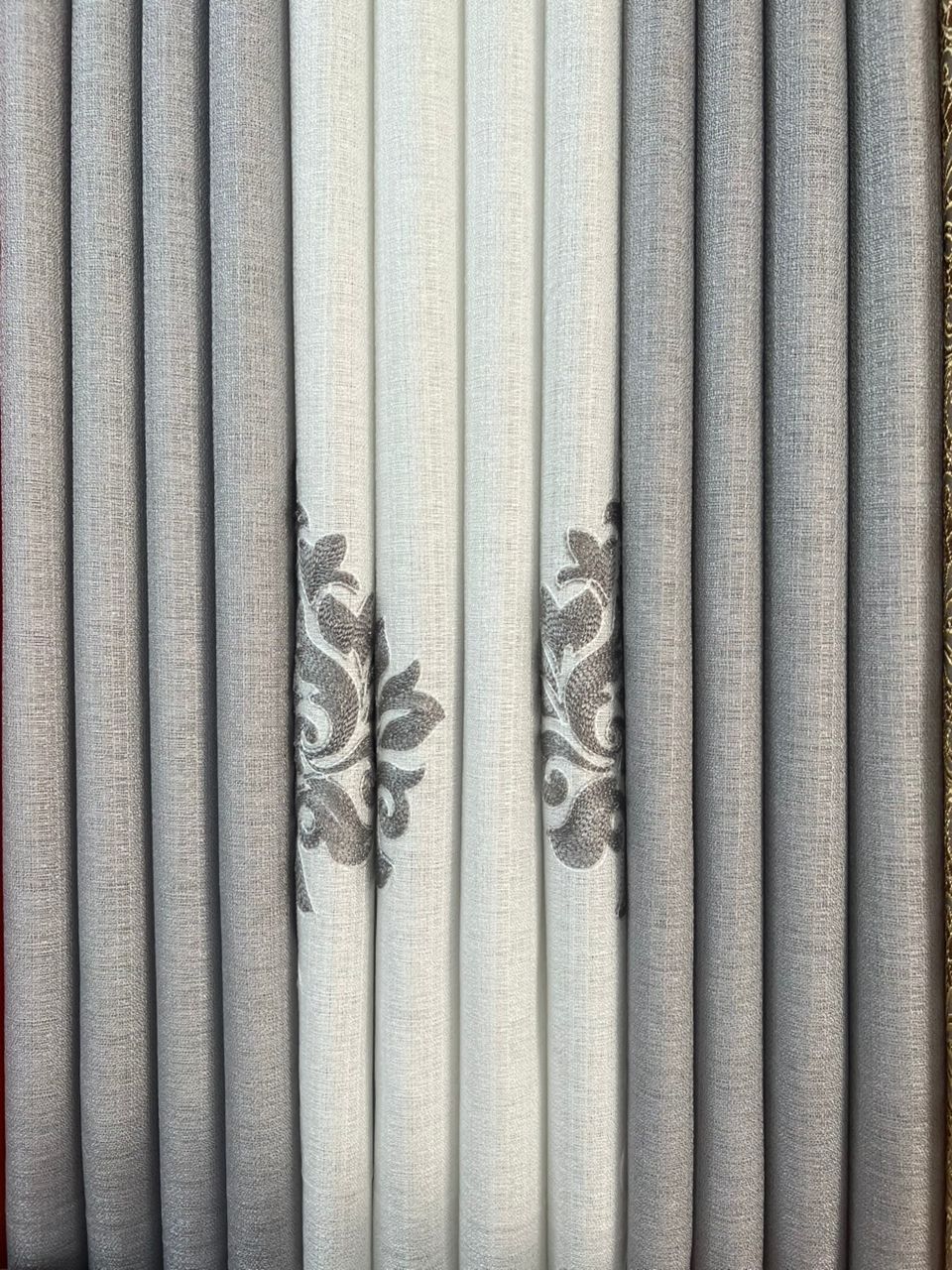 Rideaux Occultants 3 Pièces - Design Élégant avec Voilage Central