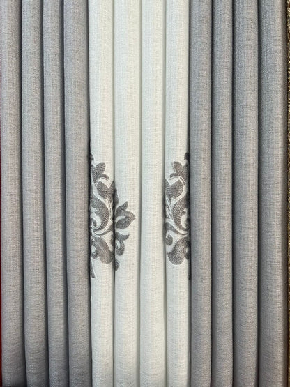 Rideaux Occultants 3 Pièces - Design Élégant avec Voilage Central